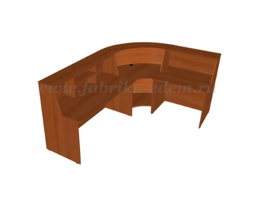 Стойка ресепшен угловая 240x160x117 Эдем