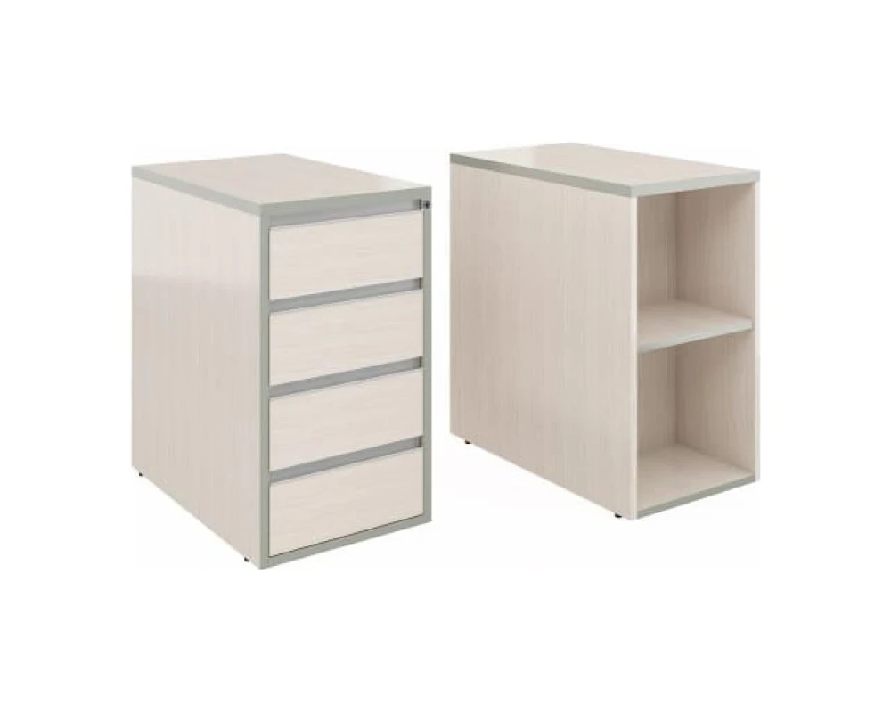 Тумба приставная (с полкой) с замком V-3.4ц/з Vita