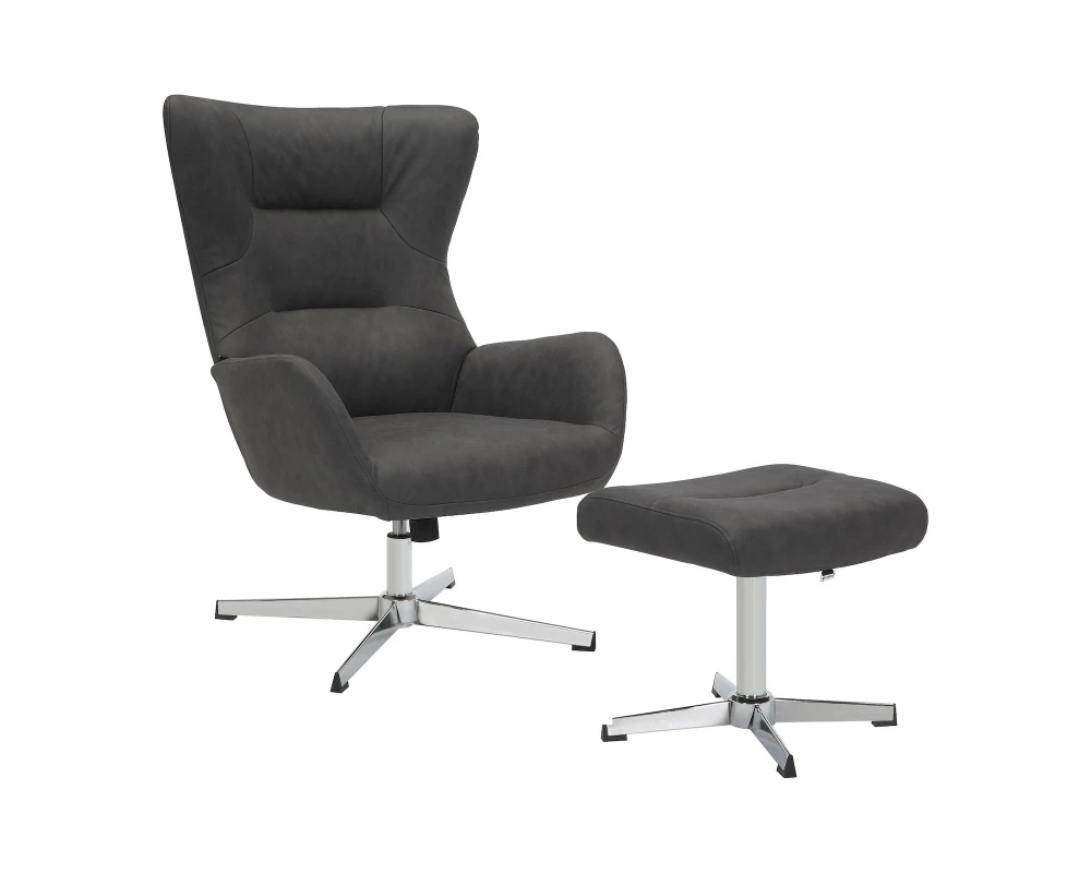 Кресло Everprof Эппл / Apple Ткань, Темно-серый