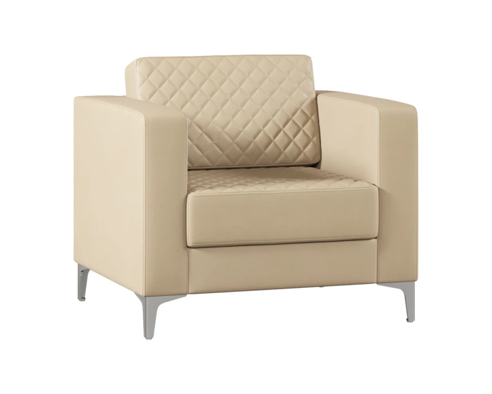 Кресло Everprof Астон / Aston Экокожа, Бежевый