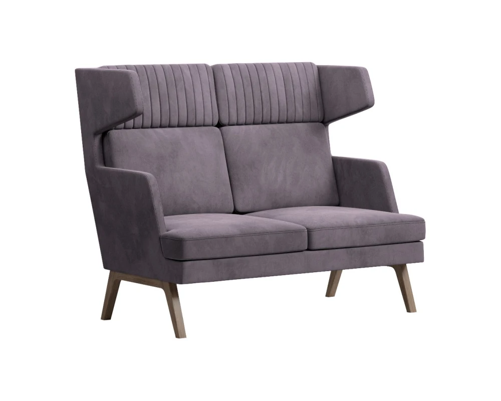 Диван Everprof Марко / Marko двухместный высокий Ткань, Коричневый