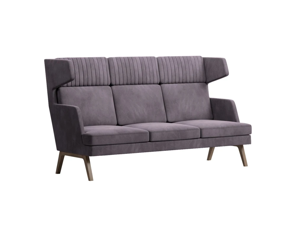 Диван Everprof Марко / Marko трехместный высокий Ткань, Коричневый