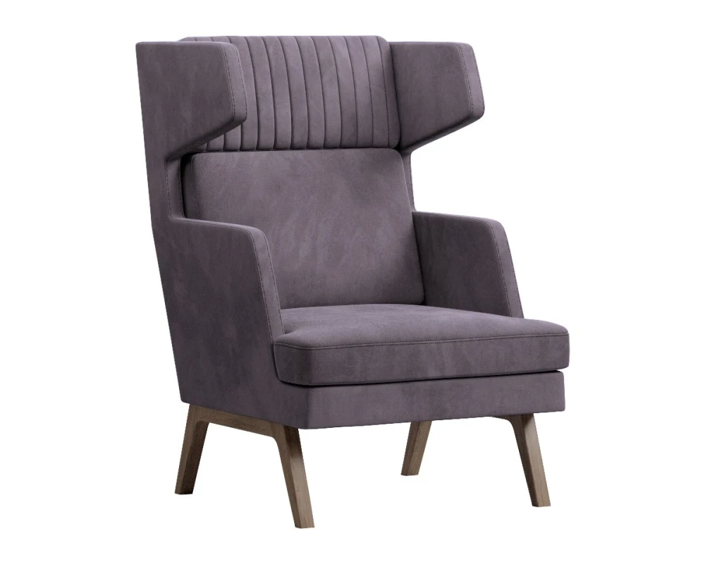 Кресло Everprof Марко / Marko высокое Ткань, Коричневый