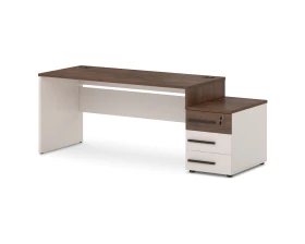 Стол с опорной тумбой 2018х700х750 Лавана / Lavana images