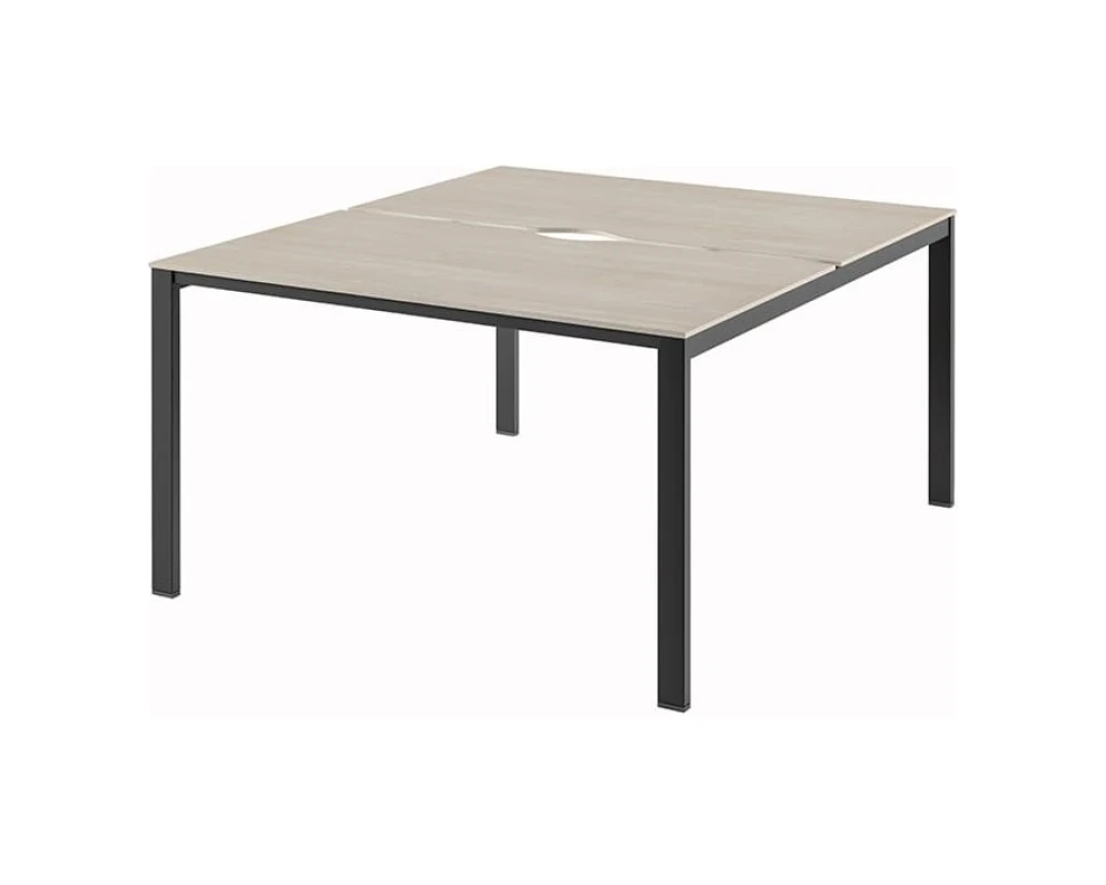 Стол-тандем на 2 рабочих места с установкой фронтального экрана N-41 Саньяна