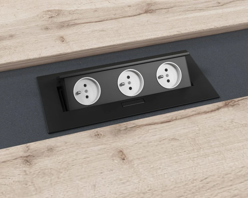 Центральная вставка стола переговора с блоком розеток Т-112 Торстон