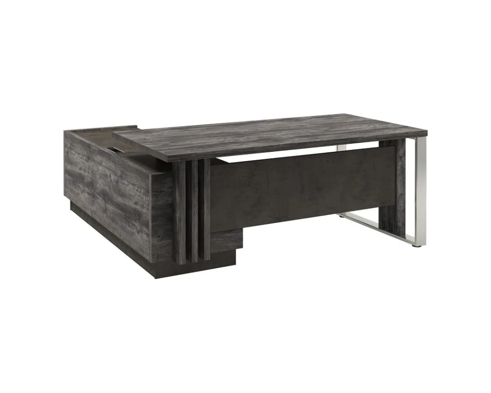 Стол руководителя с опорной тумбой и металлической опорой Z-418пр.1000* Вестар / Vestar