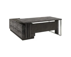 Стол руководителя с опорной тумбой и металлической опорой Z-418пр.1000* Вестар / Vestar images