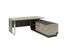 Стол руководителя с опорной тумбой и металлической опорой Z-418пр.1000* Вестар / Vestar images