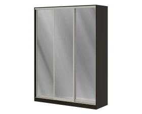 Шкаф купе 1,8 м с тремя зеркальными дверями ПК-ШК-КМШ240Х180СЗ3-В1 Лидер images