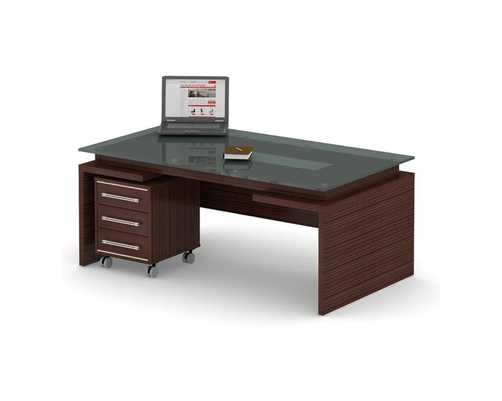 Стол и тумба ПК-ДПК-КОМП№10-В2 Дипломат-кристалл