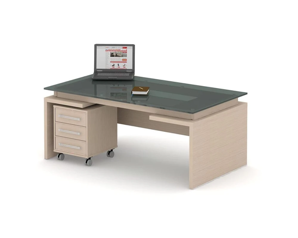 Стол и тумба ПК-ДПК-КОМП№11-В3 Дипломат-кристалл