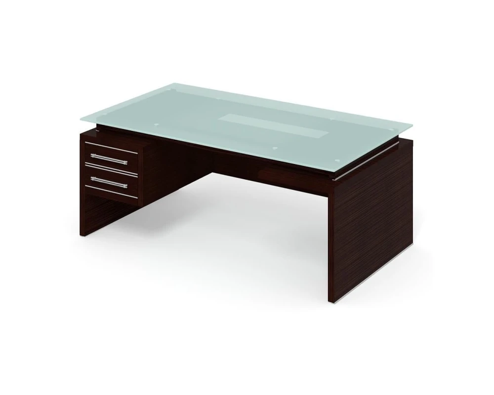 Стол руководителя ПК-ДПК-СТ200Х100СМ/ПТ-В6 Дипломат-кристалл