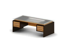 Стол руководителя ПК-ДПК-СТ200Х100СМ/ПТ2-В4 Дипломат-кристалл images