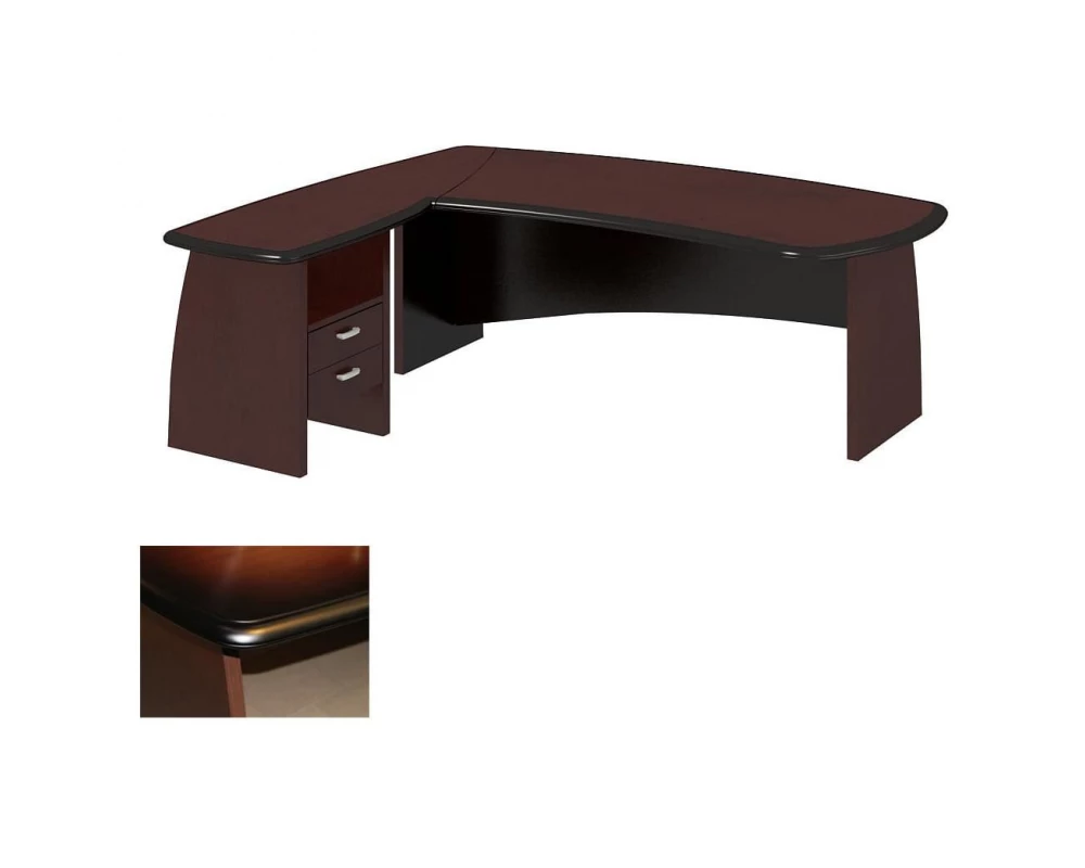 Стол руководителя ПК-МСП-СТ220Х190Л/ПТ/Д-В3 Маэстро премиум