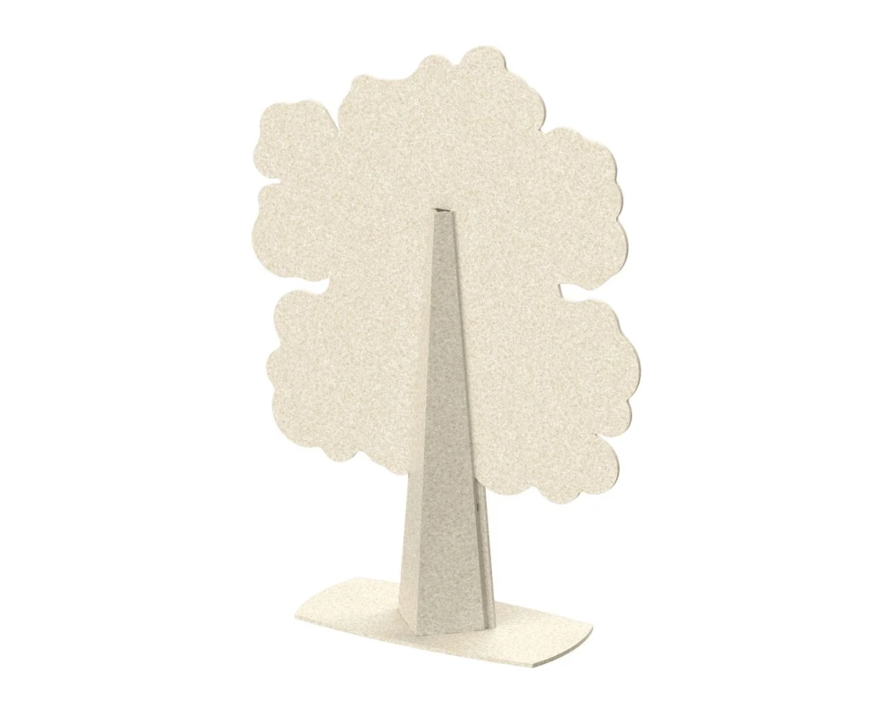 Перегородка "Дуб" 120х40х160 Forest Office Лебединый пух