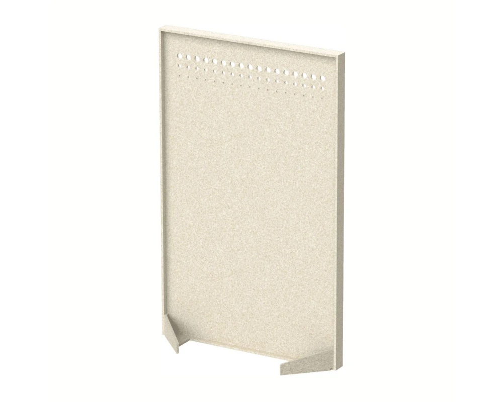 Перегородка с декором "Фритты" 120х40х160 Forest Office Лебединый пух