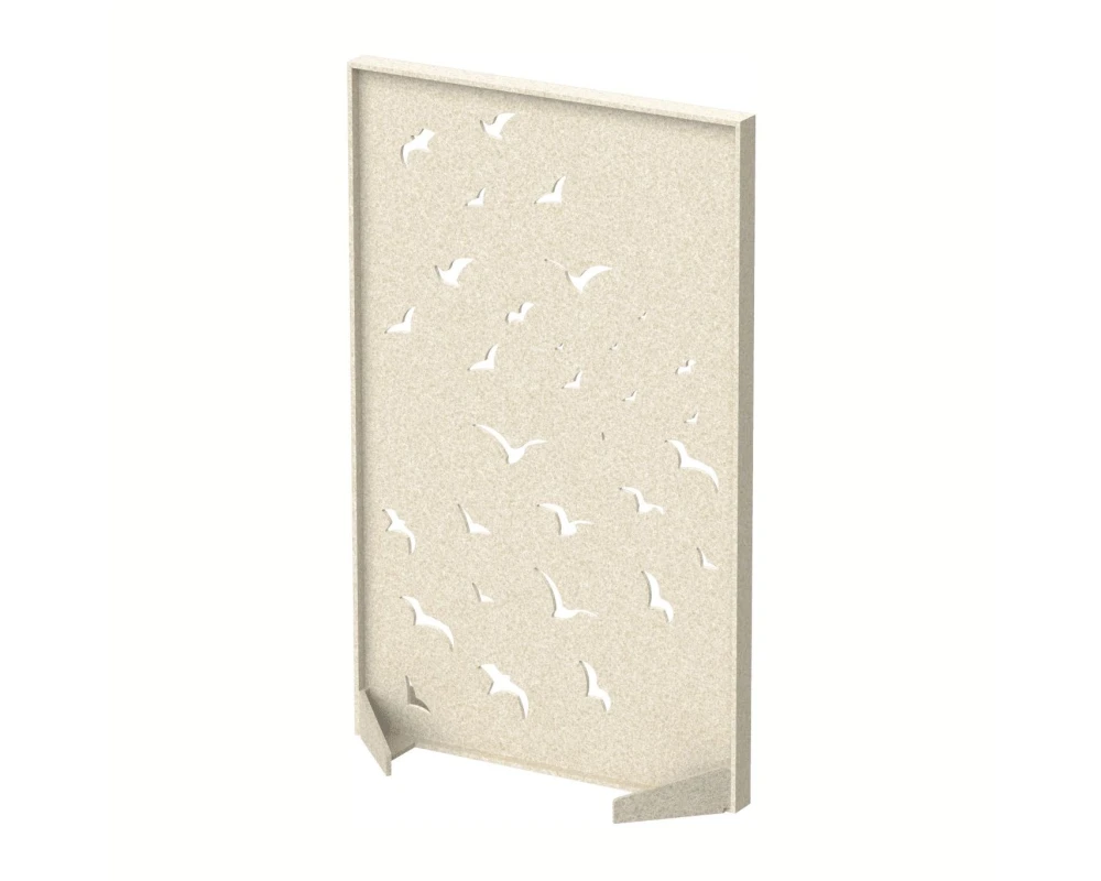 Перегородка с декором "Перелетные птицы" 120х40х140 Forest Office Лебединый пух