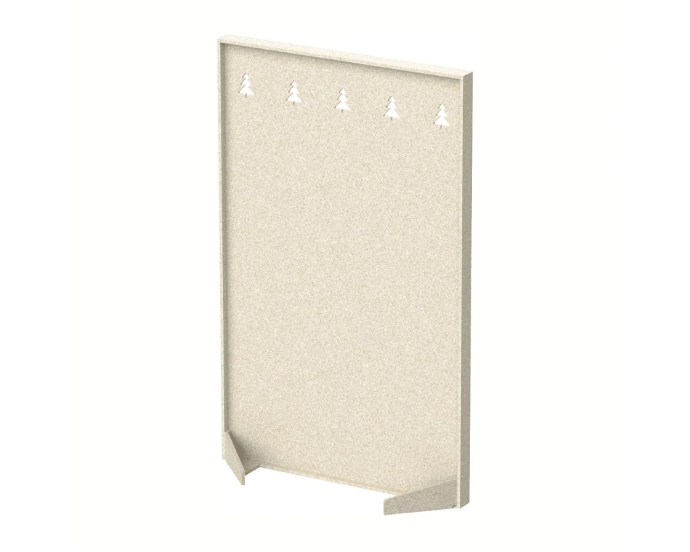 Перегородка с декором "Темный лес" 100х40х160 Forest Office Лебединый пух