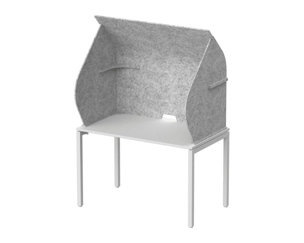 Кабина-капсула с фигурными боковыми стенками 118х72х140 Forest Office Серый мрамор