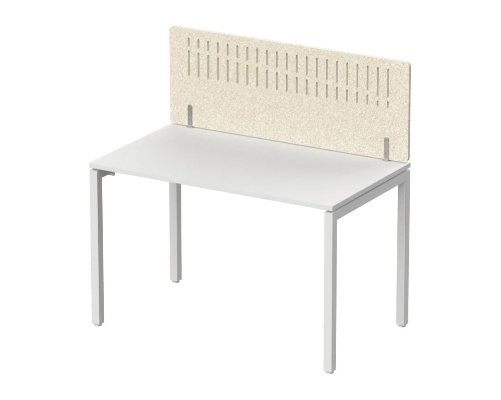 Экран фронтальный / боковой, с декором "Диаграмма роста", без фурнитуры 100х1,2х40 Forest Office Лебединый пух