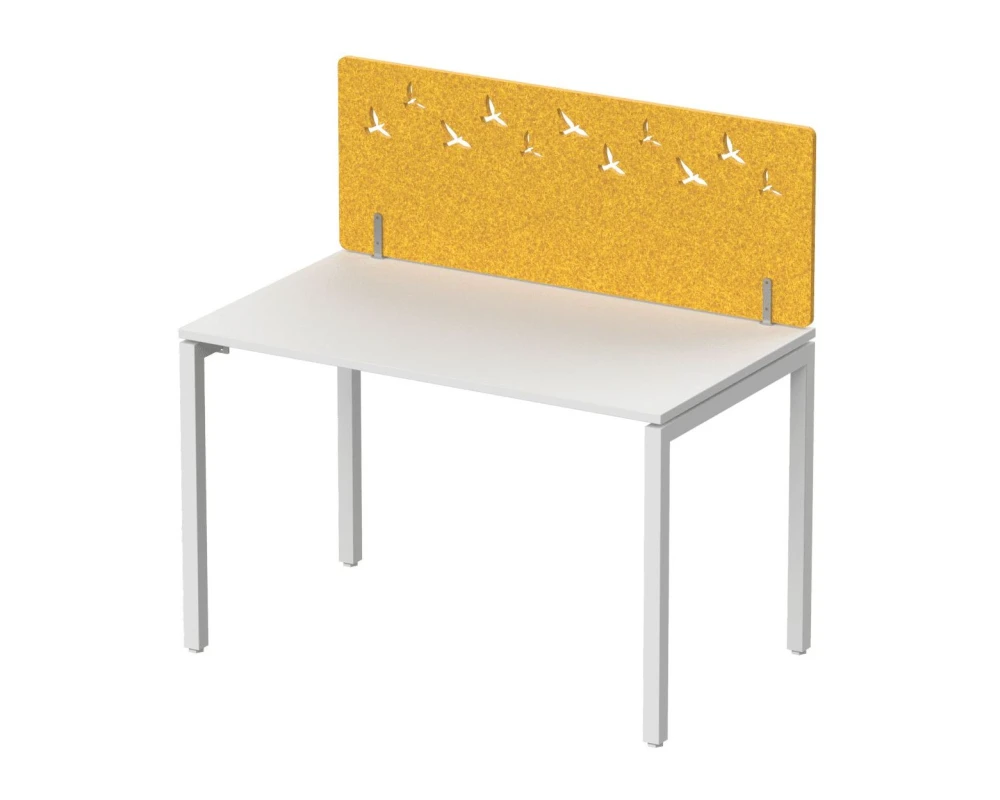 Экран фронтальный / боковой, с декором "Стая", без фурнитуры 100х1,2х50 Forest Office Манго