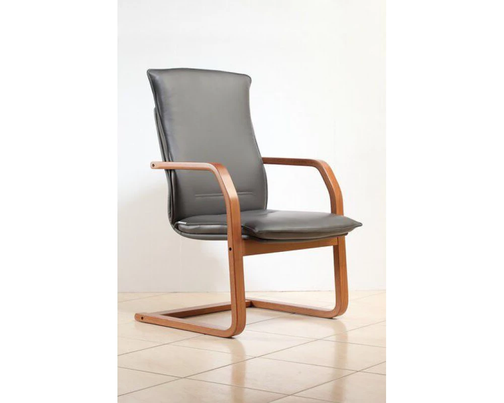 Кресло БЕРЛИН В, кожа, дерево