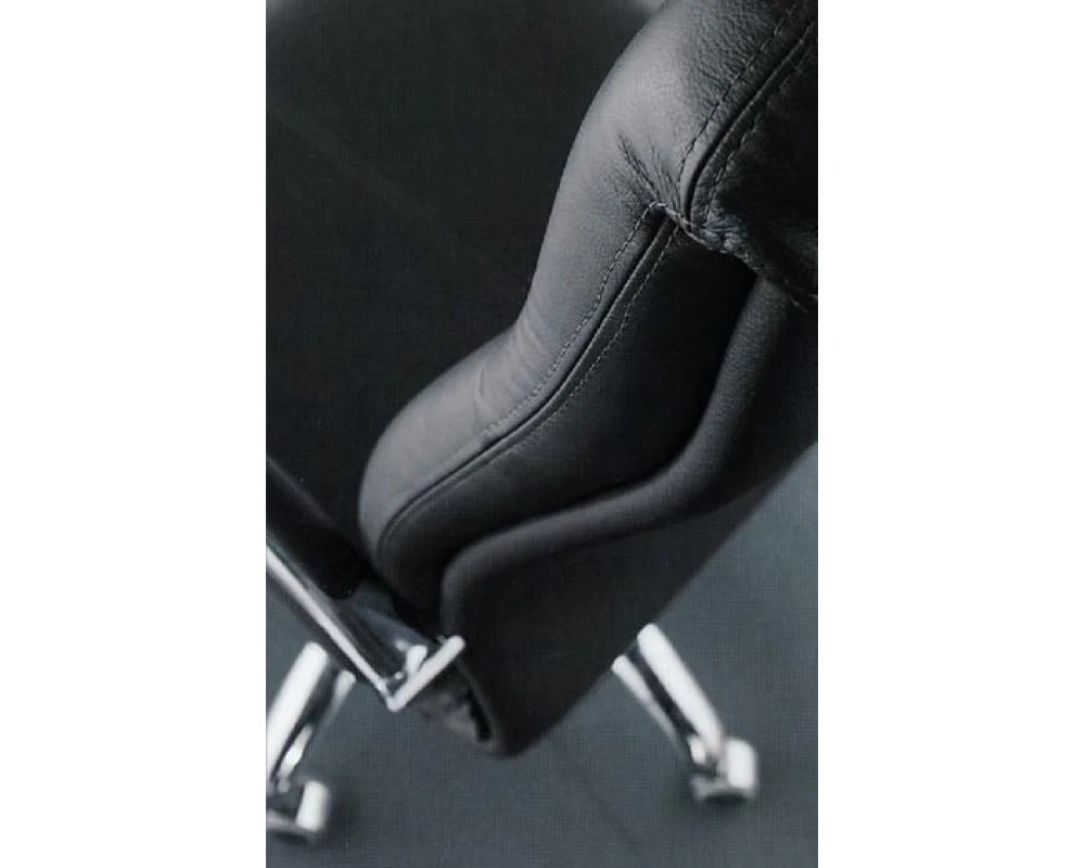 Кресло МАРА П, кожа, хром