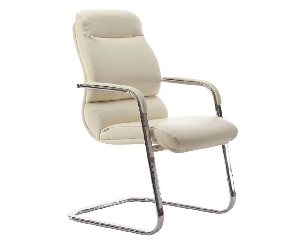 Кресло КОМФОРТ В, кожа, хром