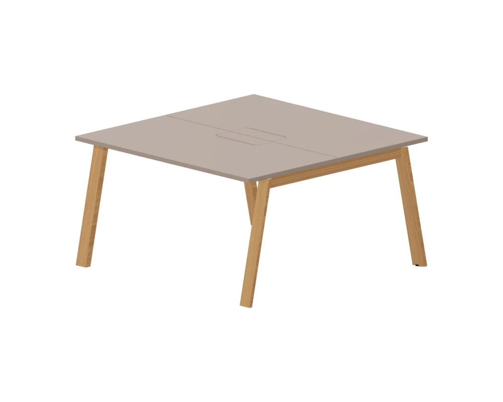 Стол bench отдельный 140х140х75 (меламиновые аутлеты) Артвуд / Artwood Тортора/Бук