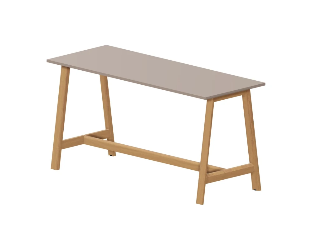 Высокий стол для переговоров 210x80х1050 Артвуд Хай / Artwood High Тортора/Бук