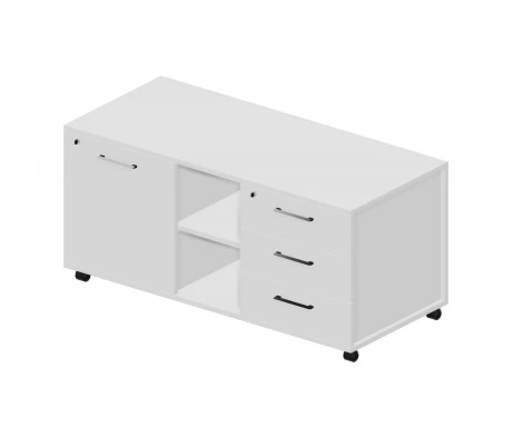 Тумба мобильная сервисная правая (усил. колёсн. опоры, ручки-хром) 120x53x57 GDB