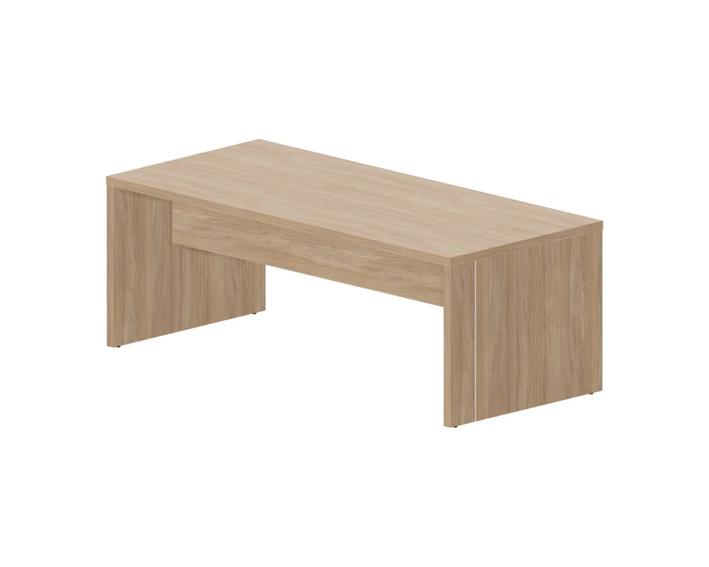 Стол письменный 200х90х73,5 (станд. лицевая панель) Норман / Norman Светлый дуб