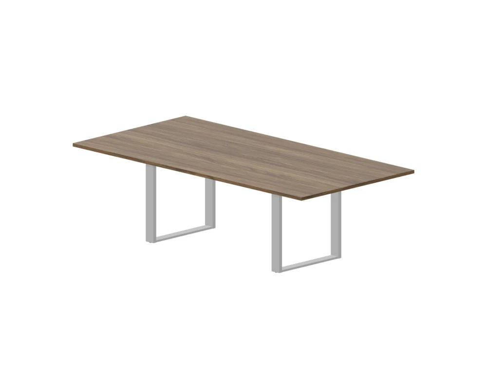 Стол для совещаний 240х120х72 Виртус Митинг / Virtus Meeting Орех/Алюминий