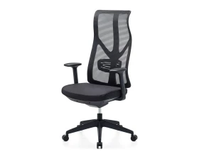 Кресло VIKING-11 M122С-1 Сетка/Ткань, Черный images