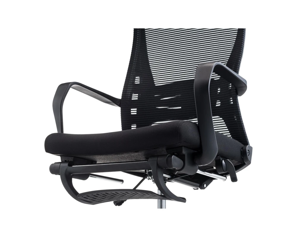 Кресло VIKING-51 M121-1 Сетка/Ткань, Черный