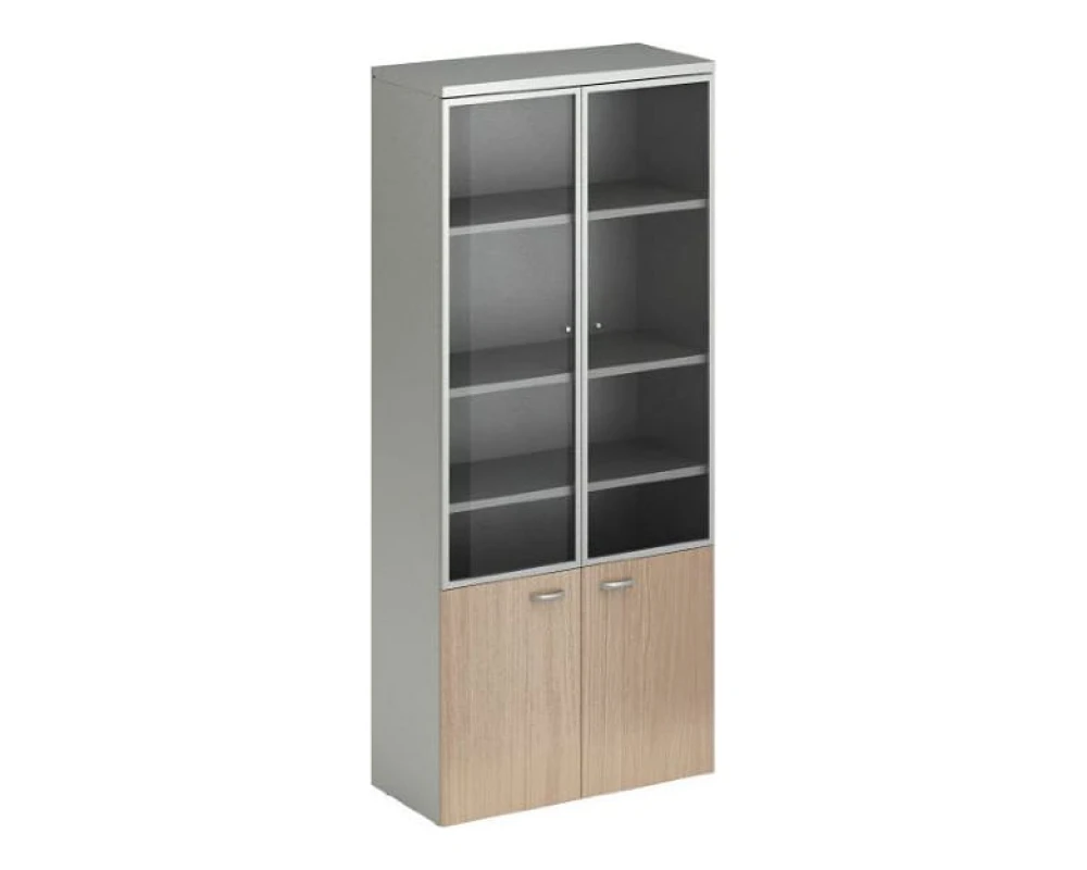 Шкаф комбинированный алюминиевые двери Флэш / Flash