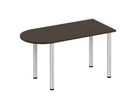 Стол письменный полукруглый на хромированных опорах ФР 2101 Formula images