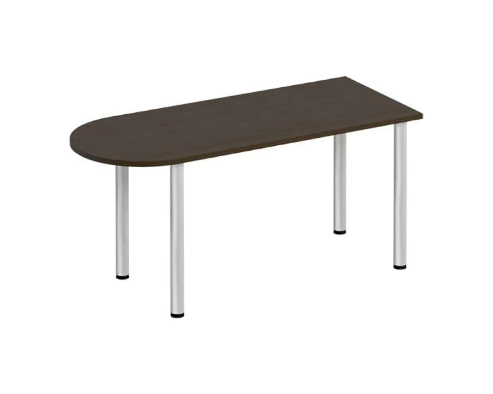 Стол письменный полукруглый на хромированных опорах ФР 2102 Formula