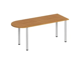 Стол письменный полукруглый на хромированных опорах ФР 2103 Formula images