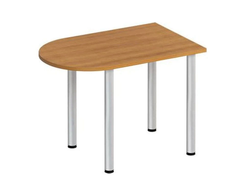 Стол письменный полукруглый на хромированных опорах ФР 2104 Formula