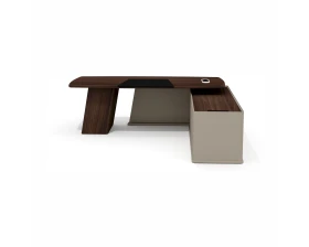 Стол руководителя с опорной тумбой правый AS-24.1R Астон / Aston (ms) images