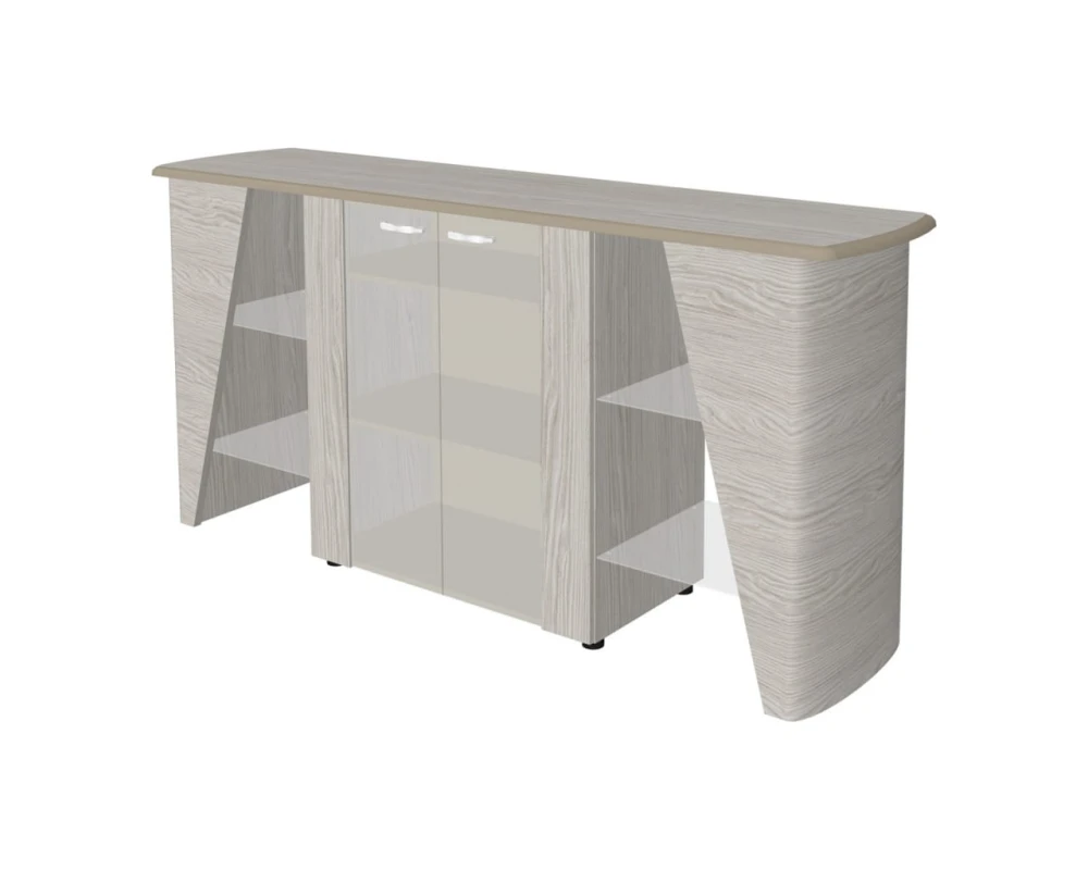 Греденция со стеклянными фасадами NT-34 New.Tone