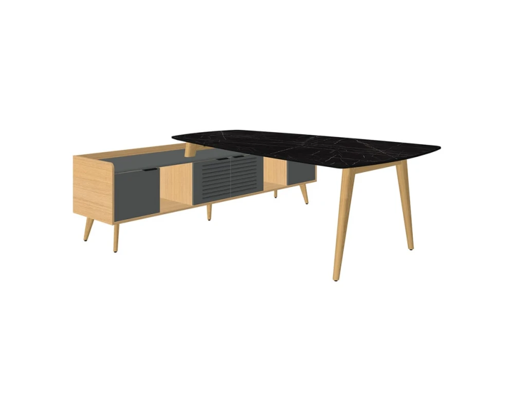 Конференц-стол с опорной тумбой Rem-210.1+Rem-35 Remo