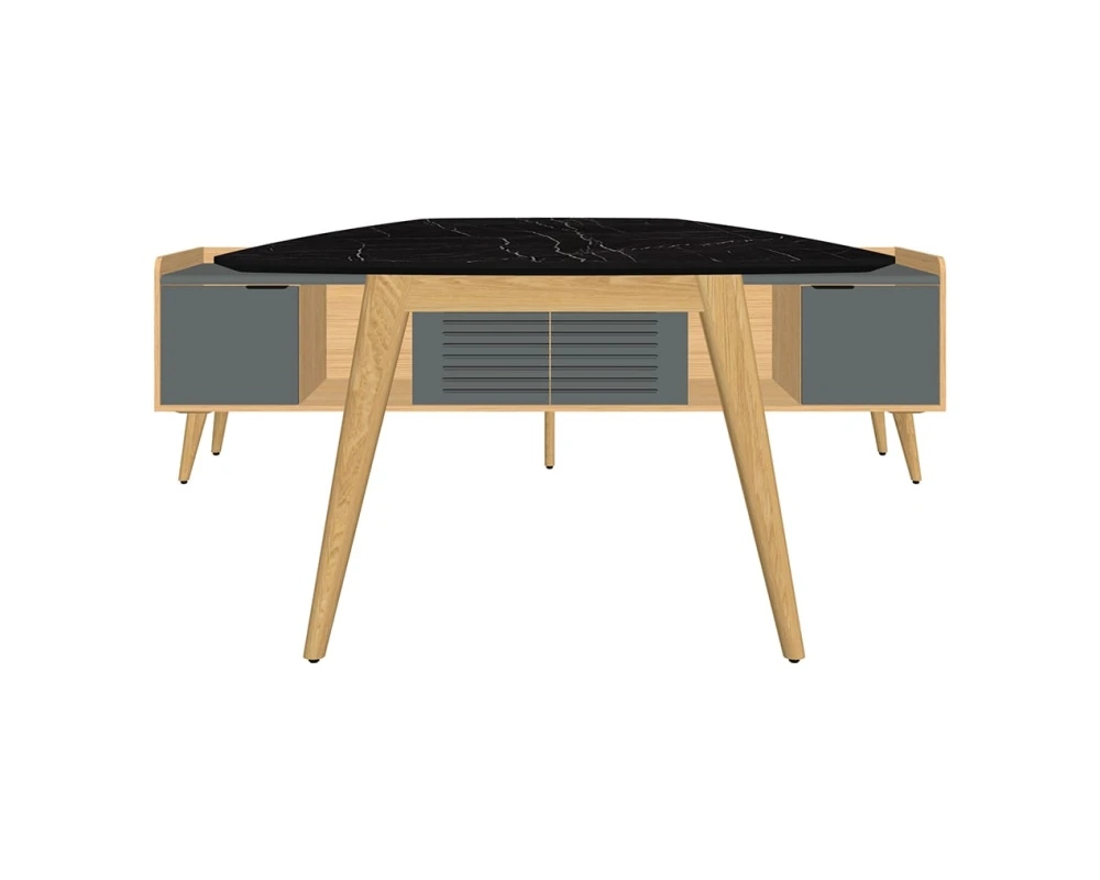 Конференц-стол с опорной тумбой Rem-210.1+Rem-35 Remo