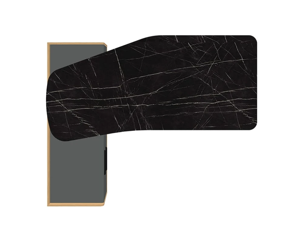 Стол рабочий эргономичный с опорной тумбой Rem-200.1L+Rem-33L Remo