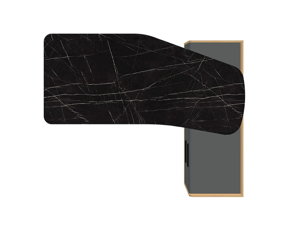 Стол рабочий эргономичный с опорной тумбой Rem-200.1R+Rem-33R Remo