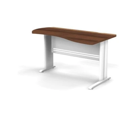 Стол асимметричный левый на L образном каркасе 140x80x74 Berlin