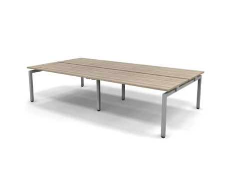 Стол рабочий металлический 4 столешницы 316x163x74,3 Europe