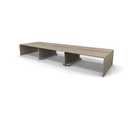 Рабочая станция 6 мест с полкой под ПК 534x163x74,3 Europe